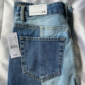 90s Boyfriend Two-Tone Jeans